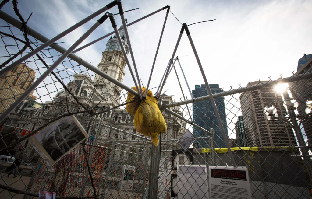 artwork for city-wide exhibition by Mural Arts