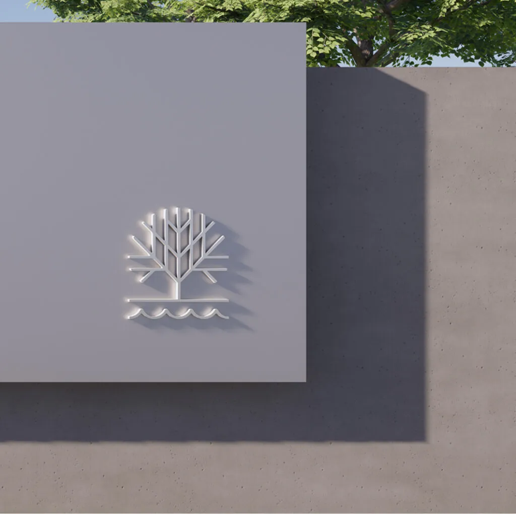 Park logo detail on sign a the entrance