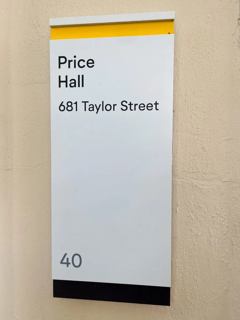 Lehigh University exterior building identification.