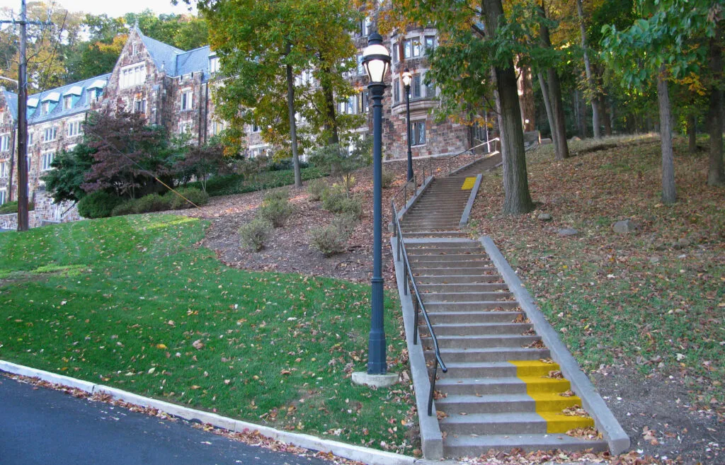 Lehigh University color application for staircase activation.