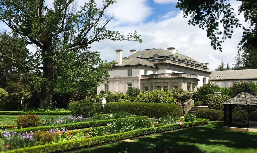 Nemours Estate main building and garden.