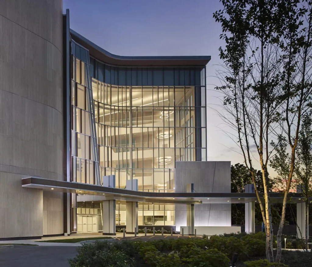 Jefferson Health hospital building located in Cherry Hill, NJ.
