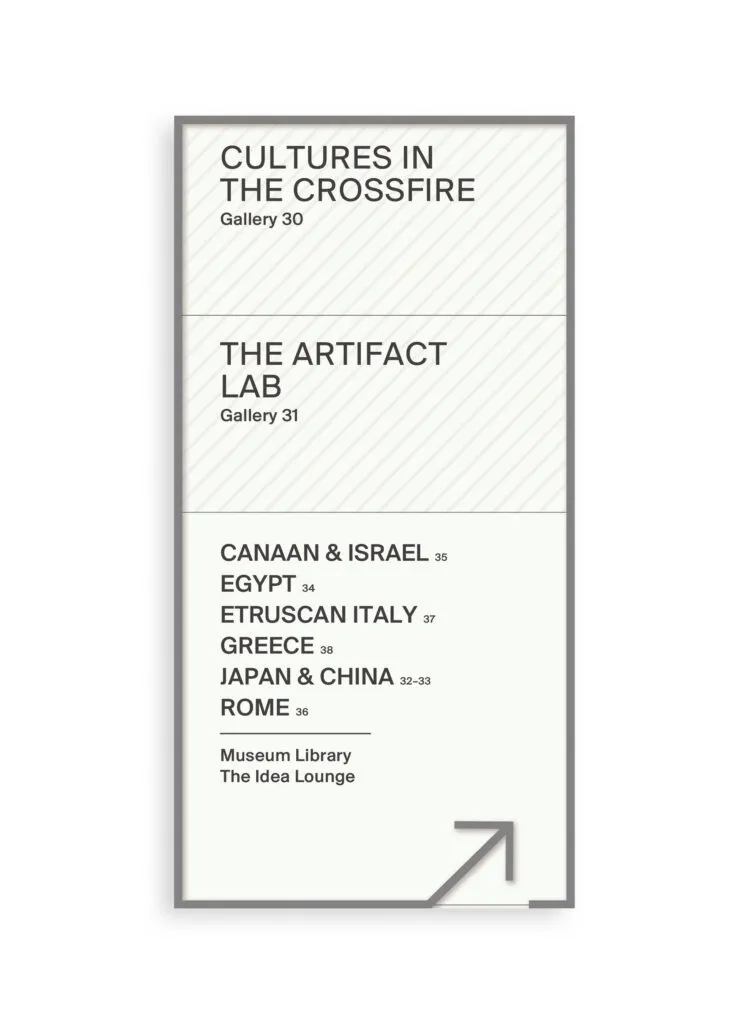 Graphic of directional sign