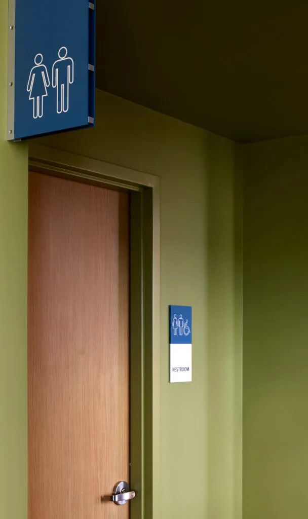 Virtua Restroom Flag and Identification Plaque