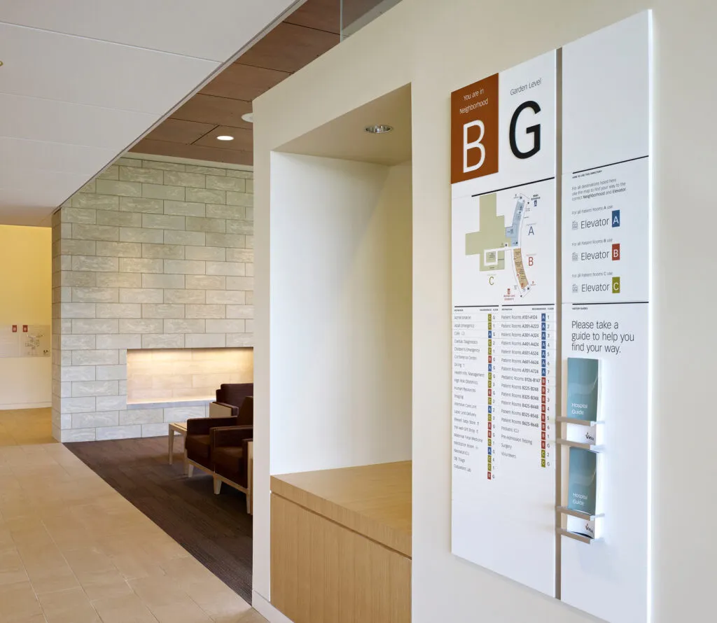 B Neighborhood identification and directory sign