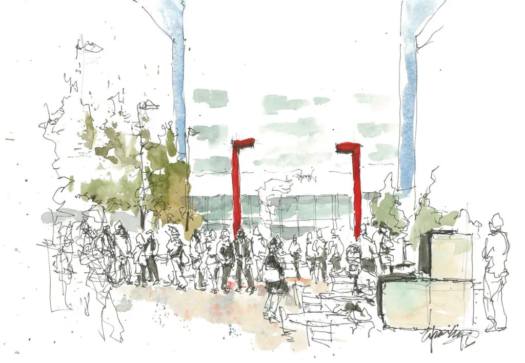 Sketch of innovation plaza