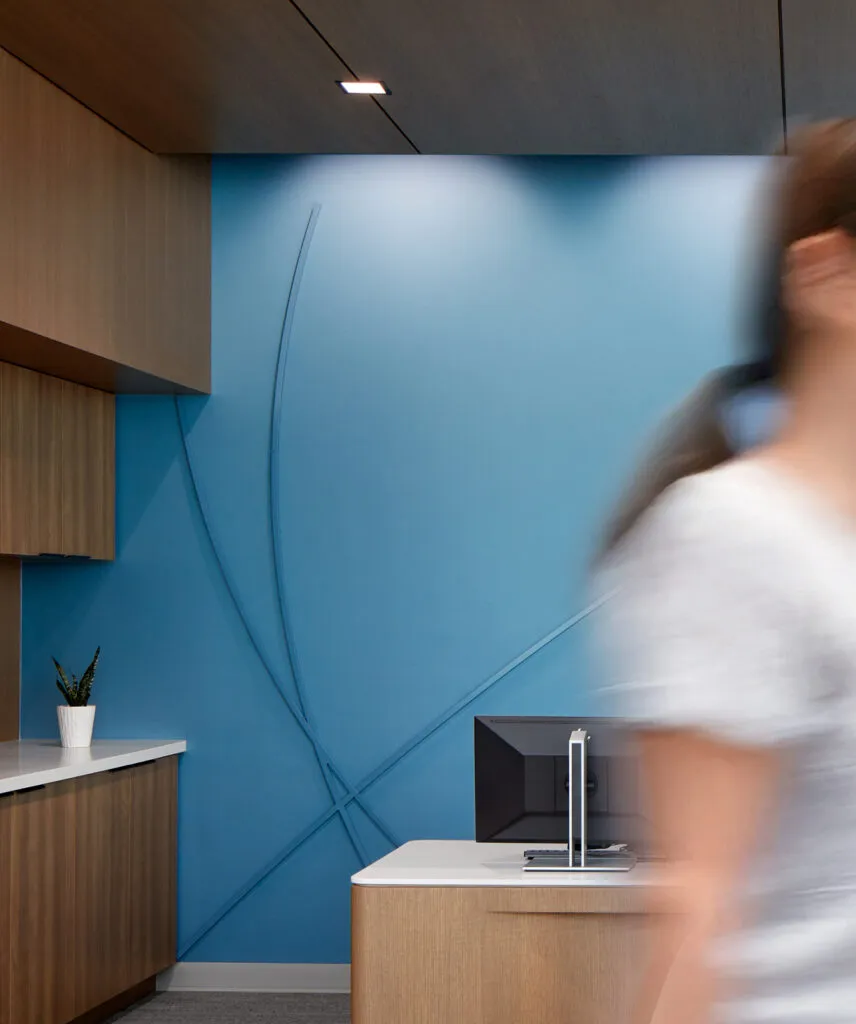 SSMHealth Fish Hatchery wall graphic detail