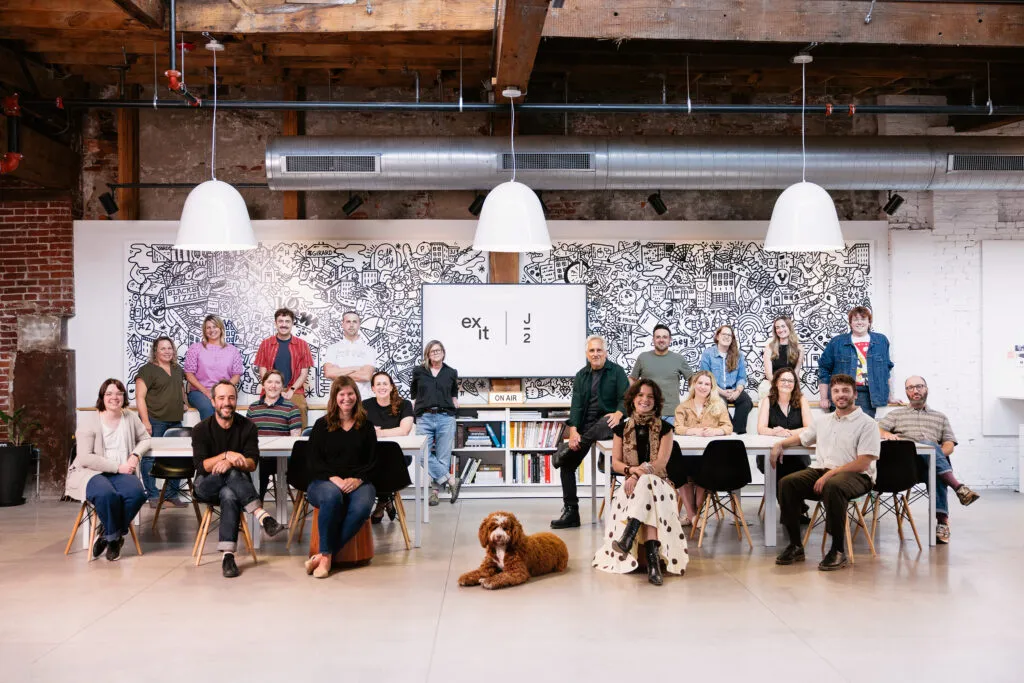 Exit and J2 staff group photo