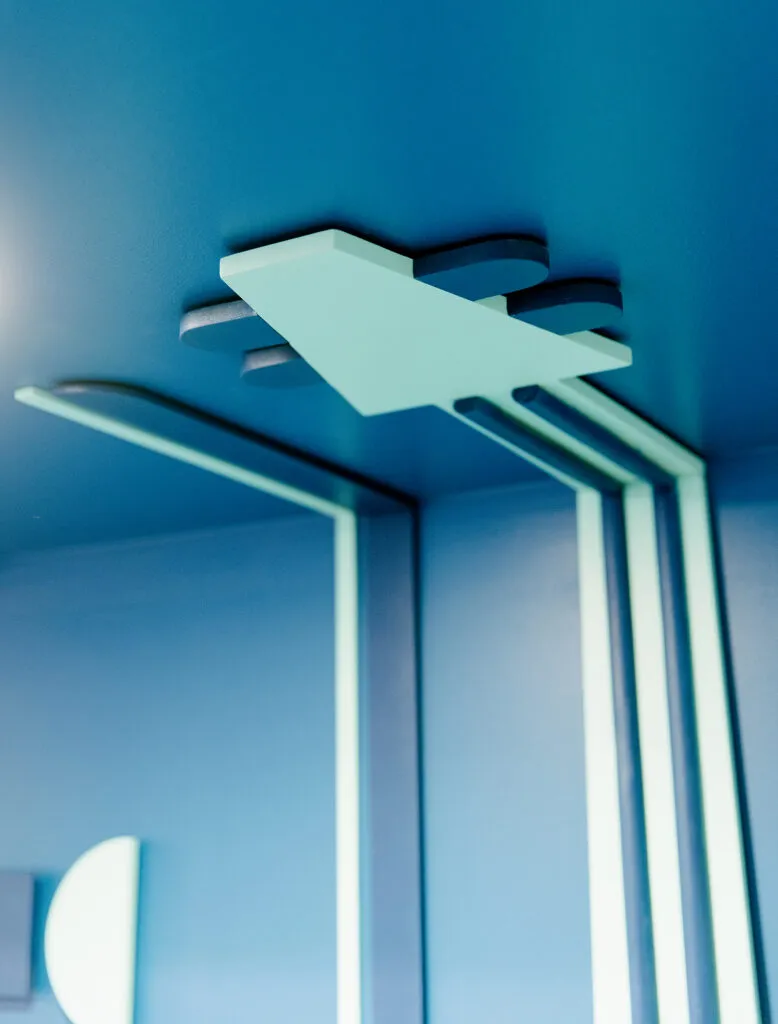 The Philadelphia School Music wall, guitar close up