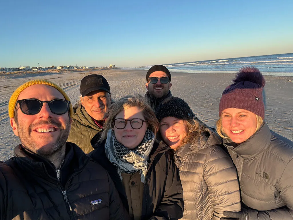 Jason, Alan, Cara, Brian, Amy and Kelly on their annual retreat